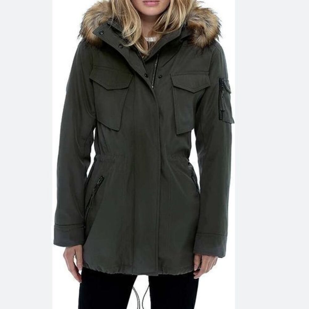 Sam S13 Anorak Removable Faux Fur Lined Hood Outdoor Jacket Size Large